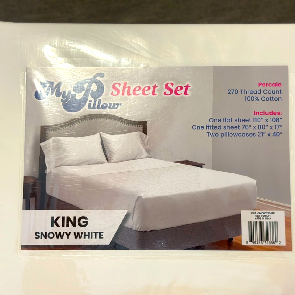 My Pillow King size sheets
